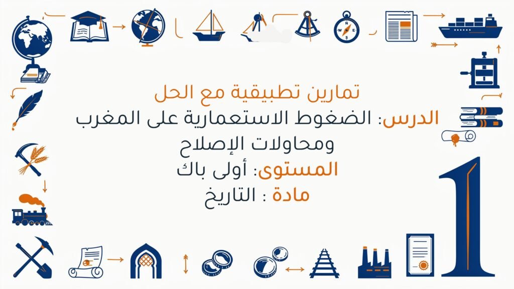 تمارين الضغوط الاستعمارية على المغرب ومحاولات الإصلاح