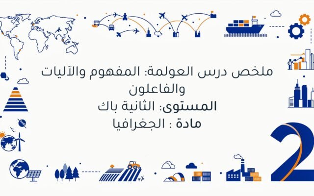 درس العولمة: المفهوم والآليات والفاعلون | الثانية باك